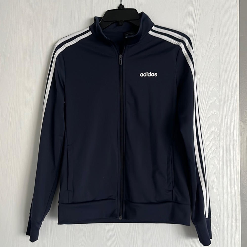 Adidas Jacket, Blue, Size Small